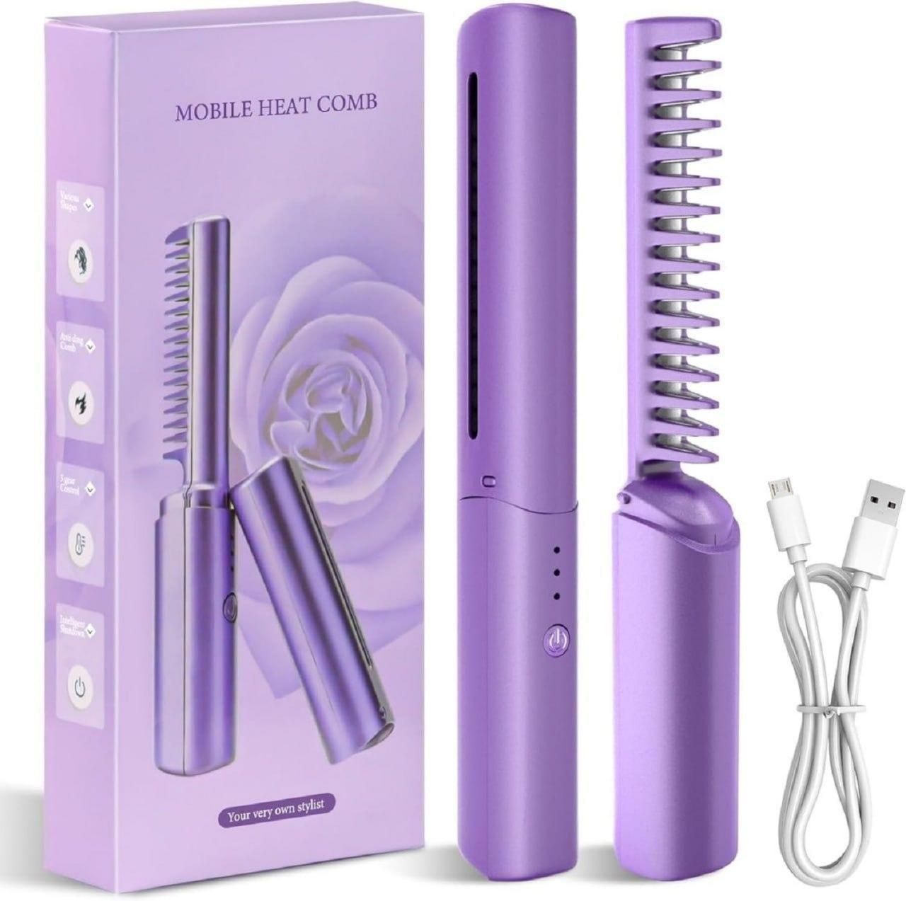 Portable Wireless Hair Straightener Brush
