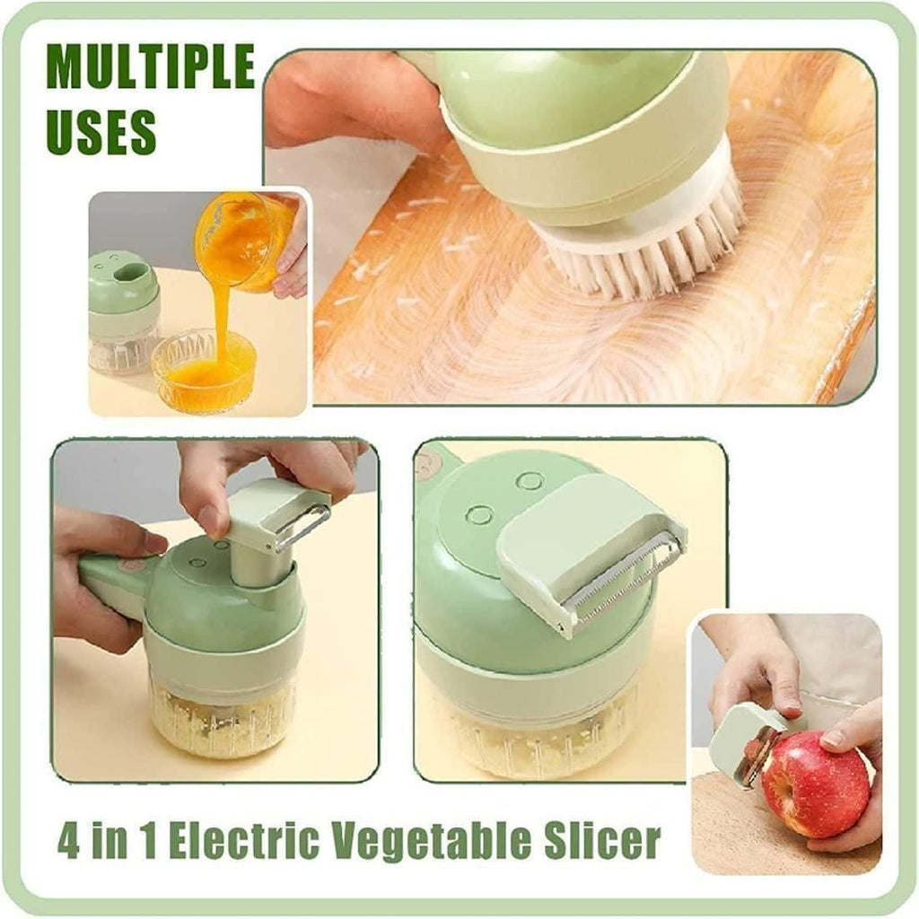 4-in-1 Electric Vegetable Slicer Set