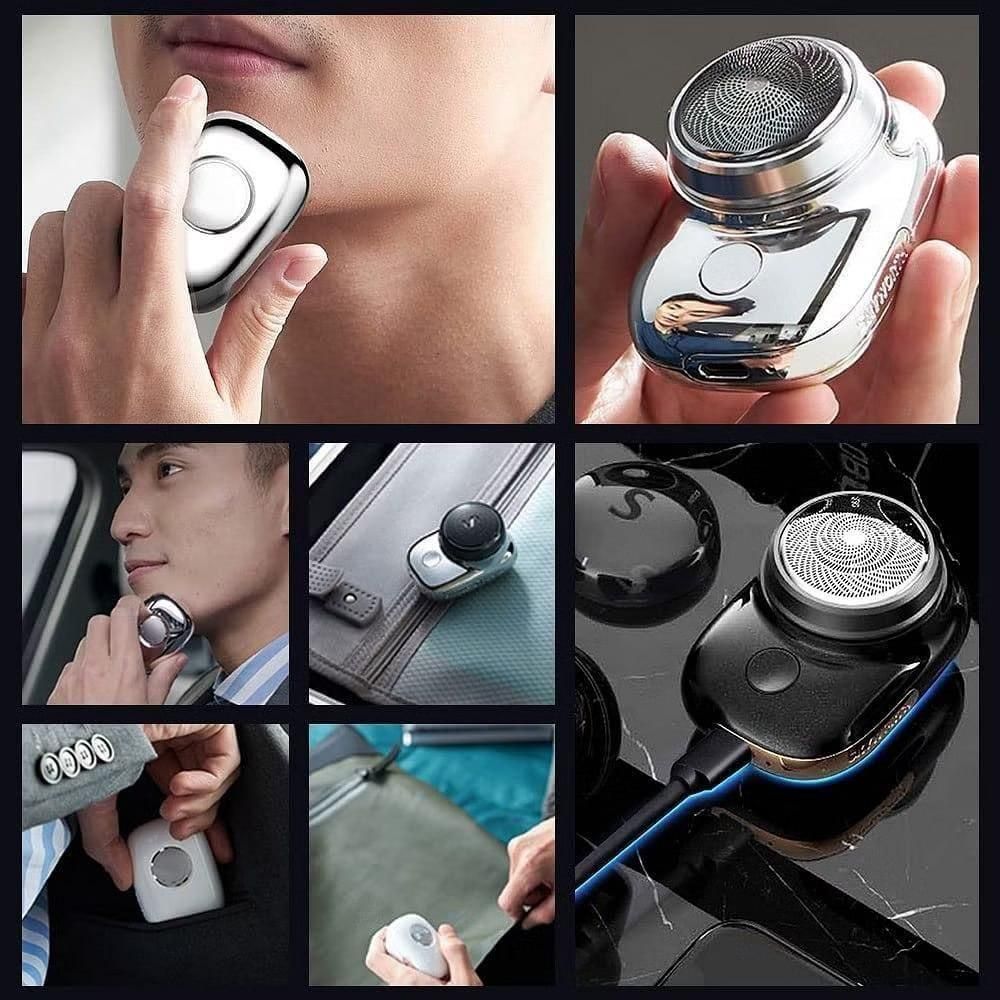 Mini Electric Trimmer for Men – Rechargeable Beard Trimmer & Shaver