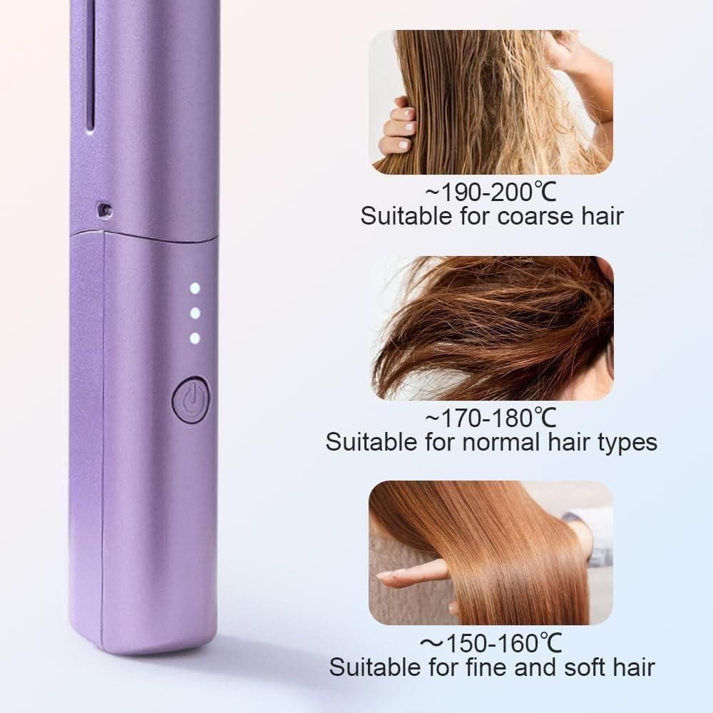 Portable Wireless Hair Straightener Brush