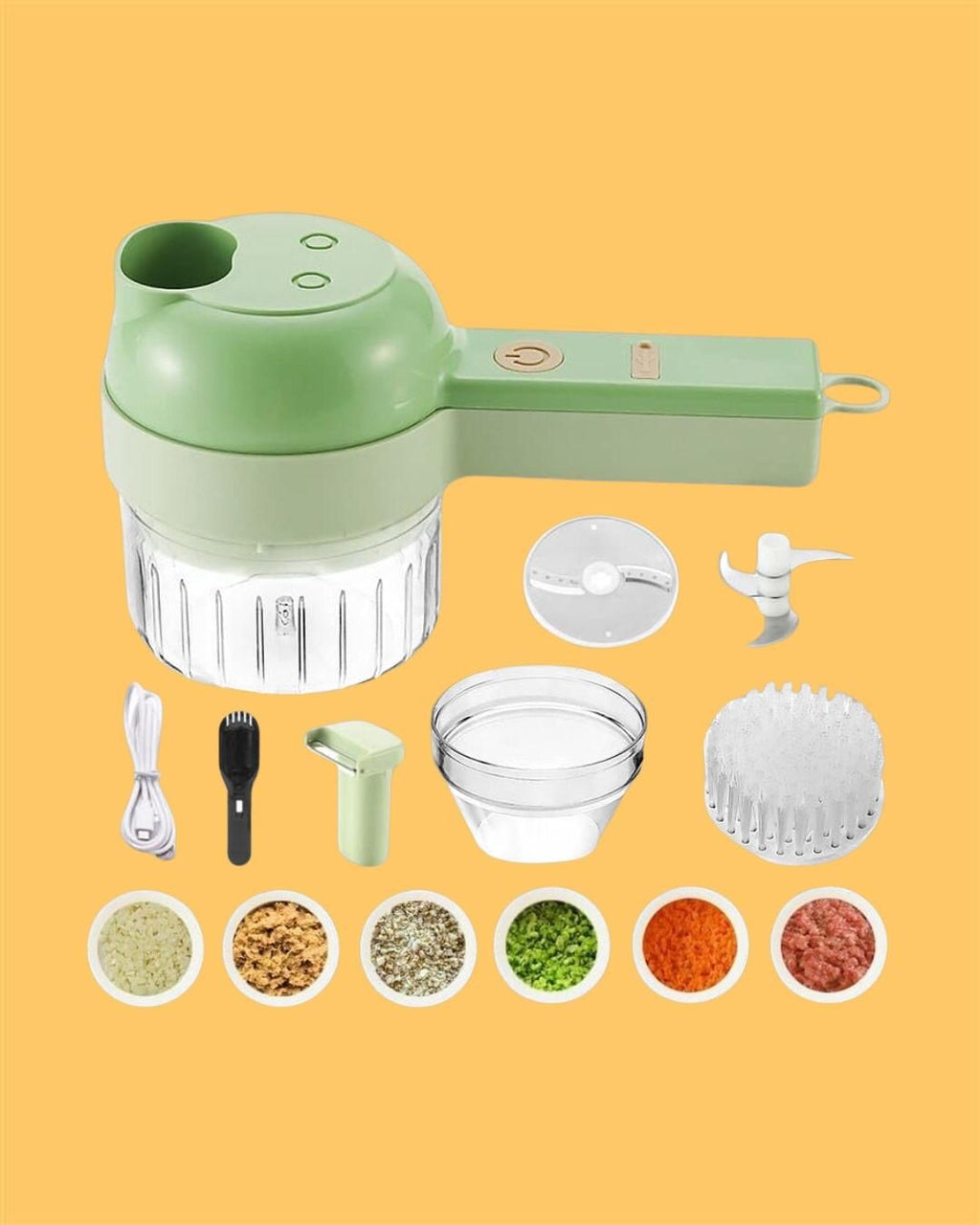 4-in-1 Electric Vegetable Slicer Set