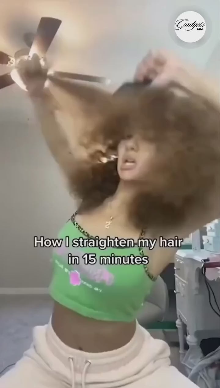 Portable Wireless Hair Straightener Brush